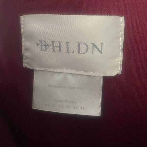 NWT BHLDN Jones Maxi Stretch Crepe Sleeveless V-Neck Dress Burgundy Size 12 - Picture 5 of 11